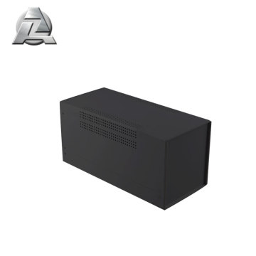 89.6 x 29.2 preto durável perfurado metal gabinete de extrusão de alumínio